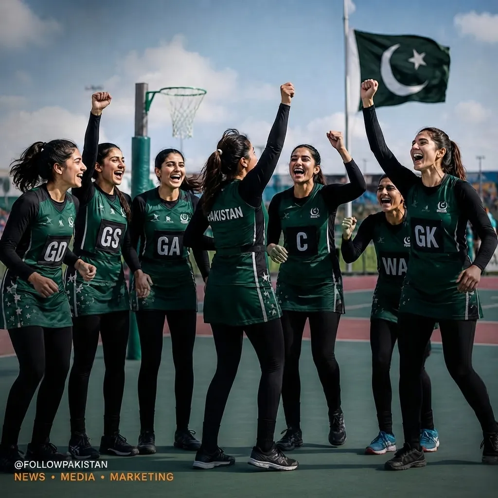Pakistan's Women's Netball Team Thrash South Korea 72-23 at Asian Women's Netball Championship