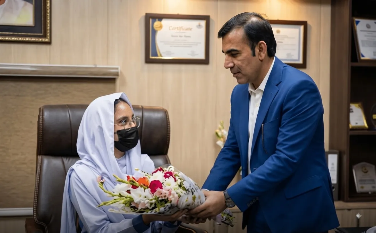 Gujranwala Matric Achiever Haram Sohail Appointed School Principal for One Day