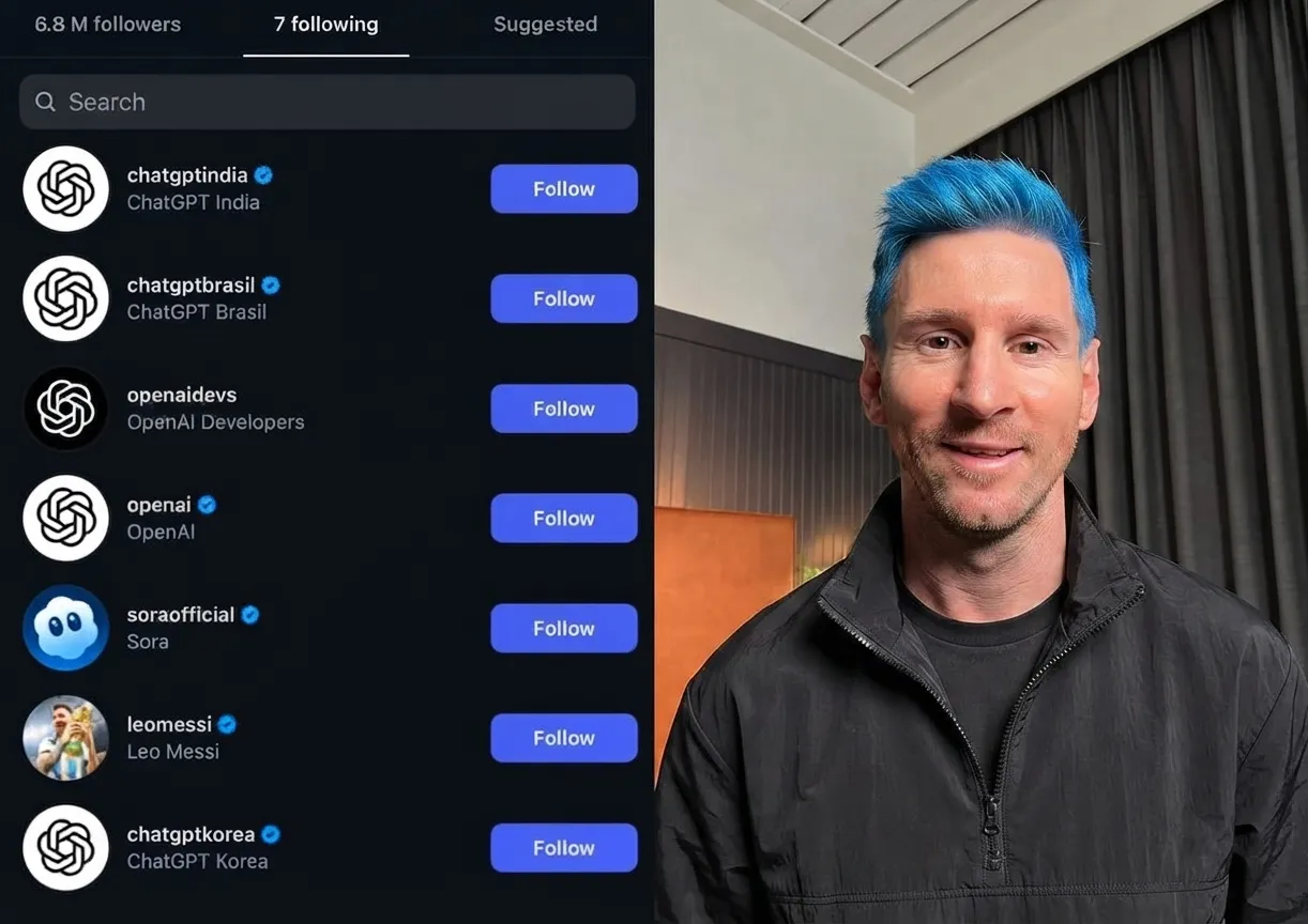 ChatGPT's Instagram Account Follows Only Lionel Messi — Here's the Real Reason Why