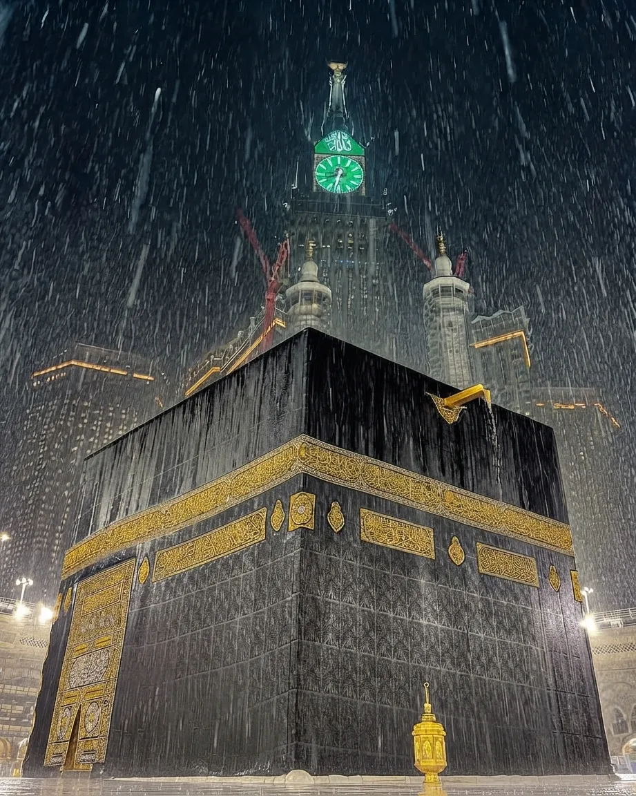 Heavy Rain and Thunderstorms Sweep Makkah and Madinah as Worshippers Continue Tawaf